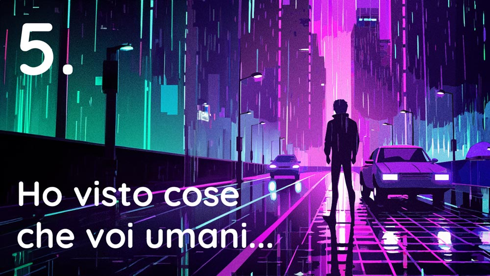 Effetto mandela in Blade Runner.
"Ho visto cose che voi umani non potreste immaginare"